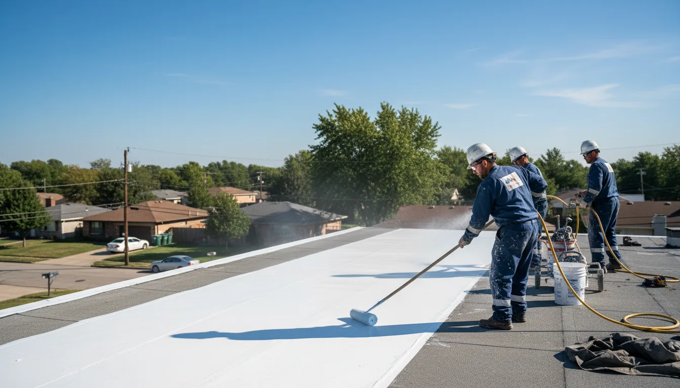 Commercial roof coating in Hamlet, IN near me